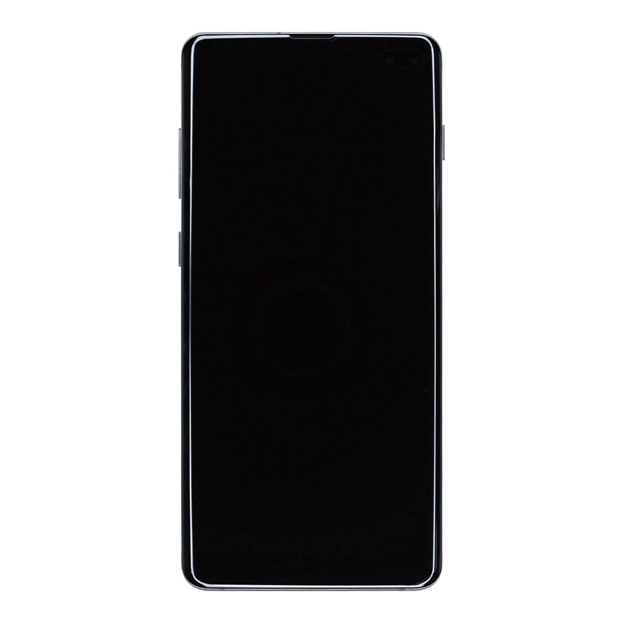 شاشة عرض وجهاز رقمي لهاتف سامسونج جالاكسي S10 بلس G975F مع إطار، لون أسود من Prism (عبوة خدمة)
