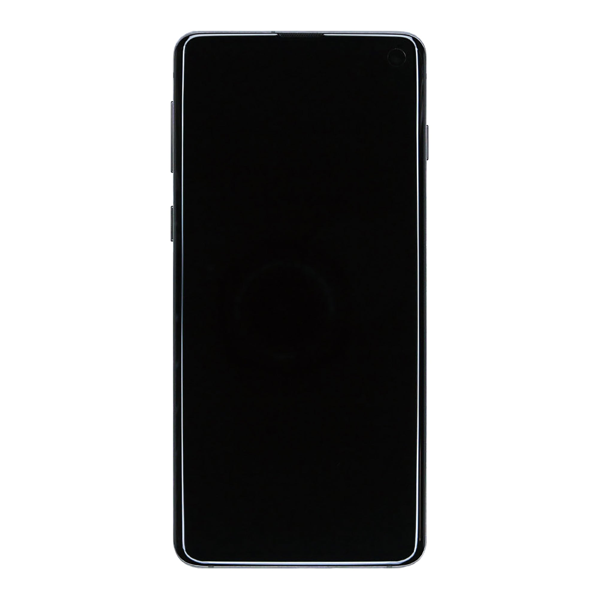 شاشة وديجتايزر لهاتف سامسونج جالاكسي S10 G973F مع إطار Prism Black (حزمة خدمة)