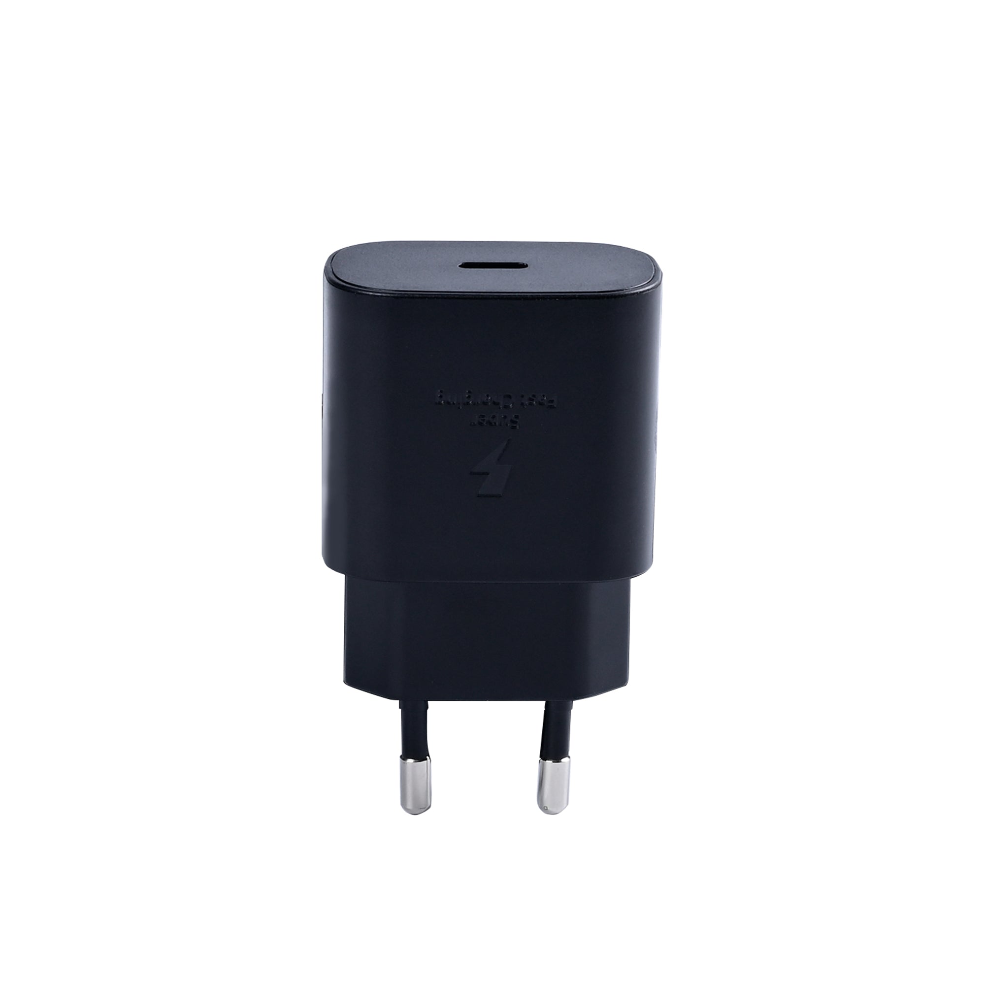 شاحن سامسونج PD محول EP-TA800 USB-C 25 وات أسود أصلي (تعبئة بالجملة)
