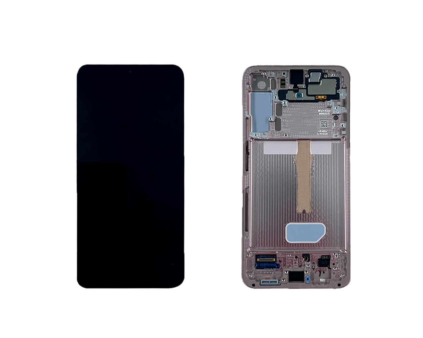 Samsung Galaxy S22 Plus S906B Ecrã e Digitalizador com Aro Rosa Dourado Service Pack