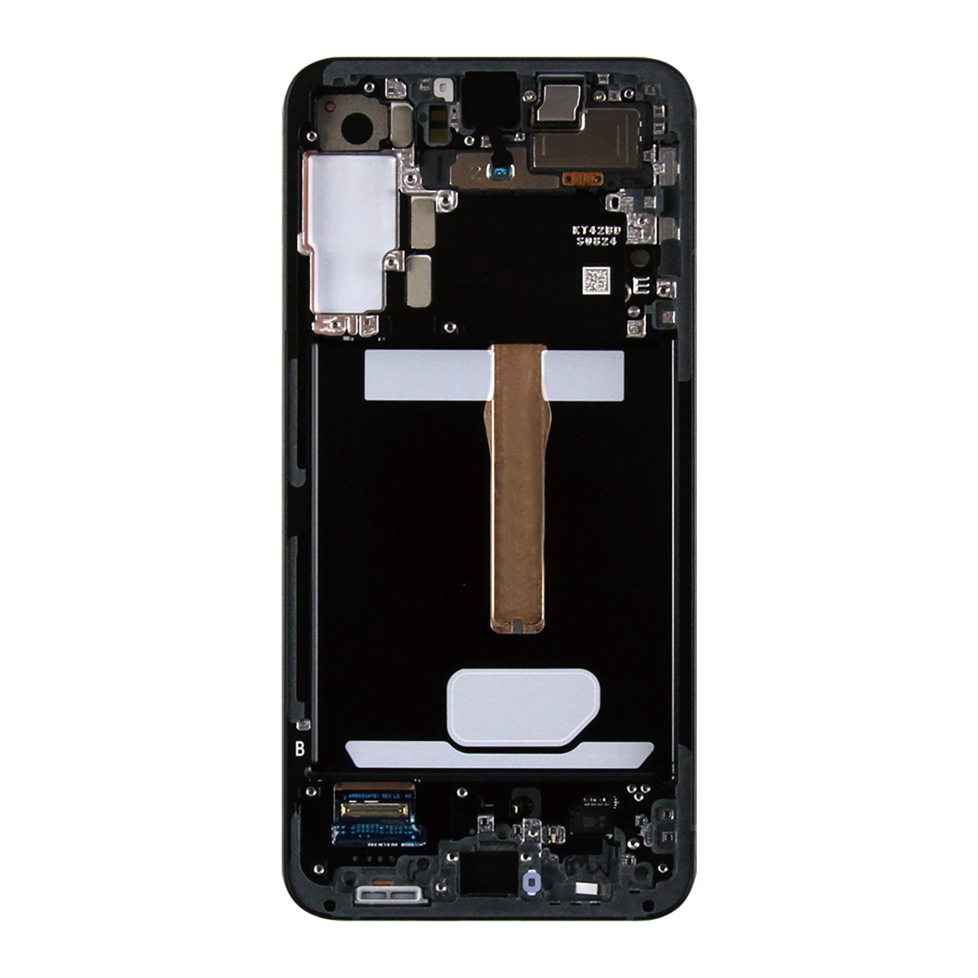 شاشة وديجتايزر لهاتف Samsung Galaxy S22 Plus S906B مع إطار، لون جرافيت، عبوة خدمة