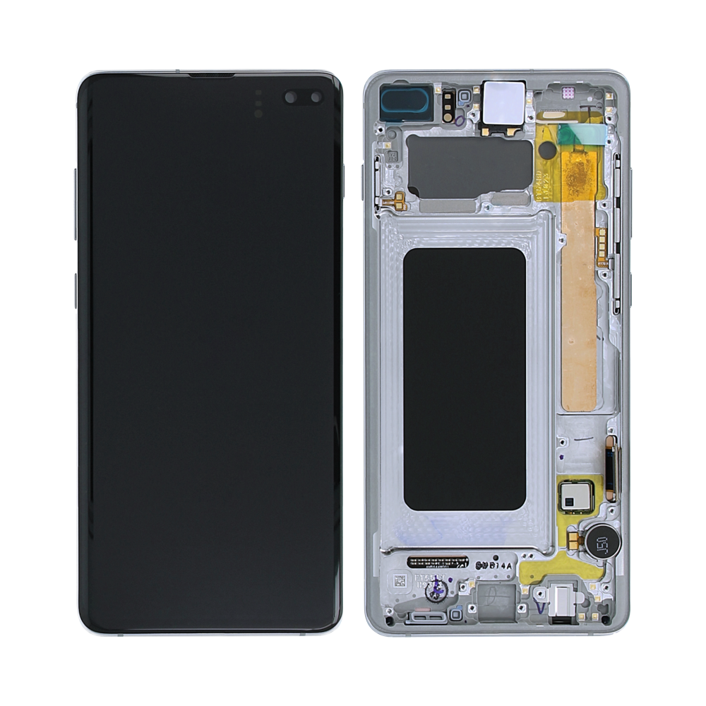 Samsung Galaxy S10 Plus G975F Ecrã E Digitalizador Com Armação Prism Silver Service Pack