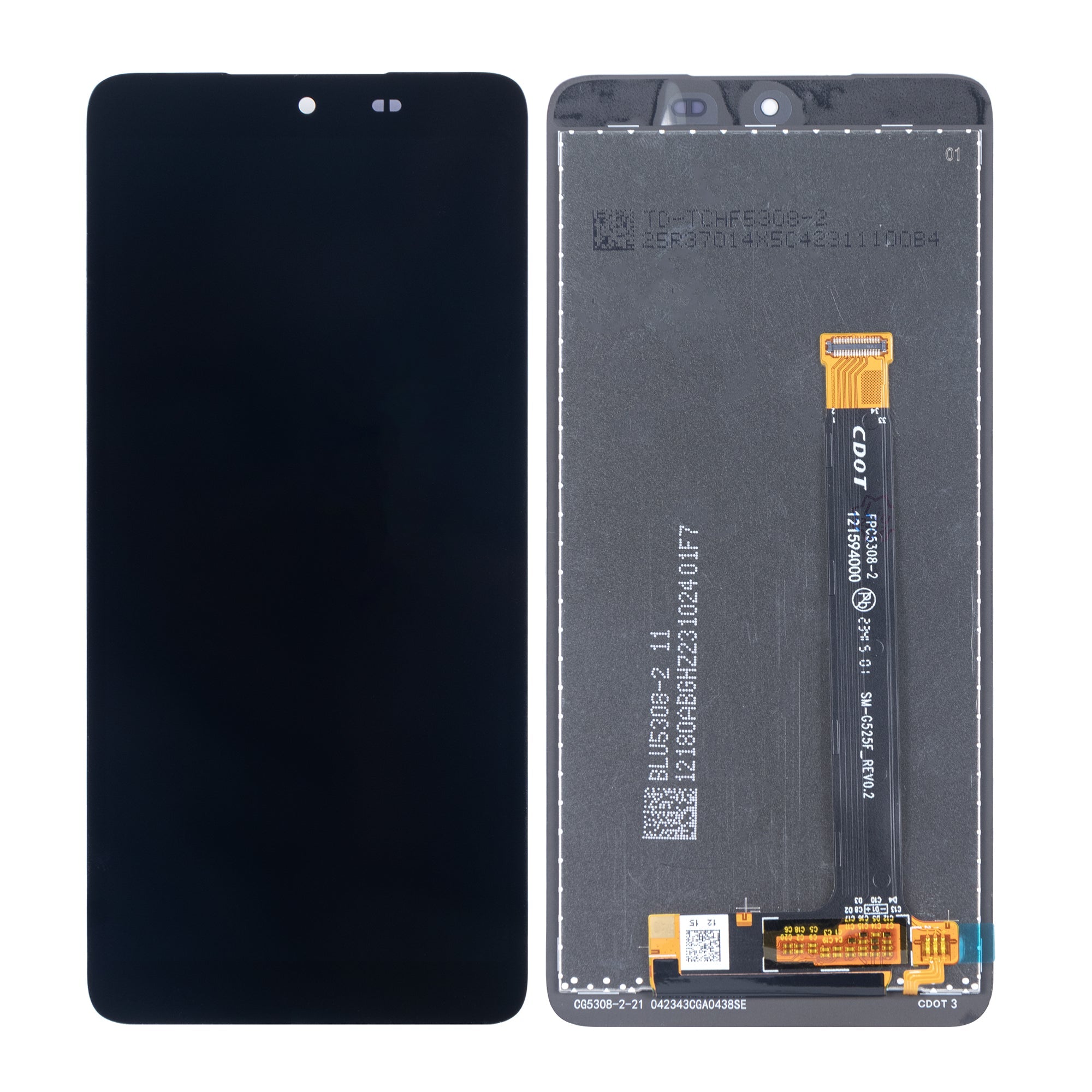 Ecrã e Digitalizador Samsung Xcover 5 G525F Sem Moldura Preto Soft-OLED