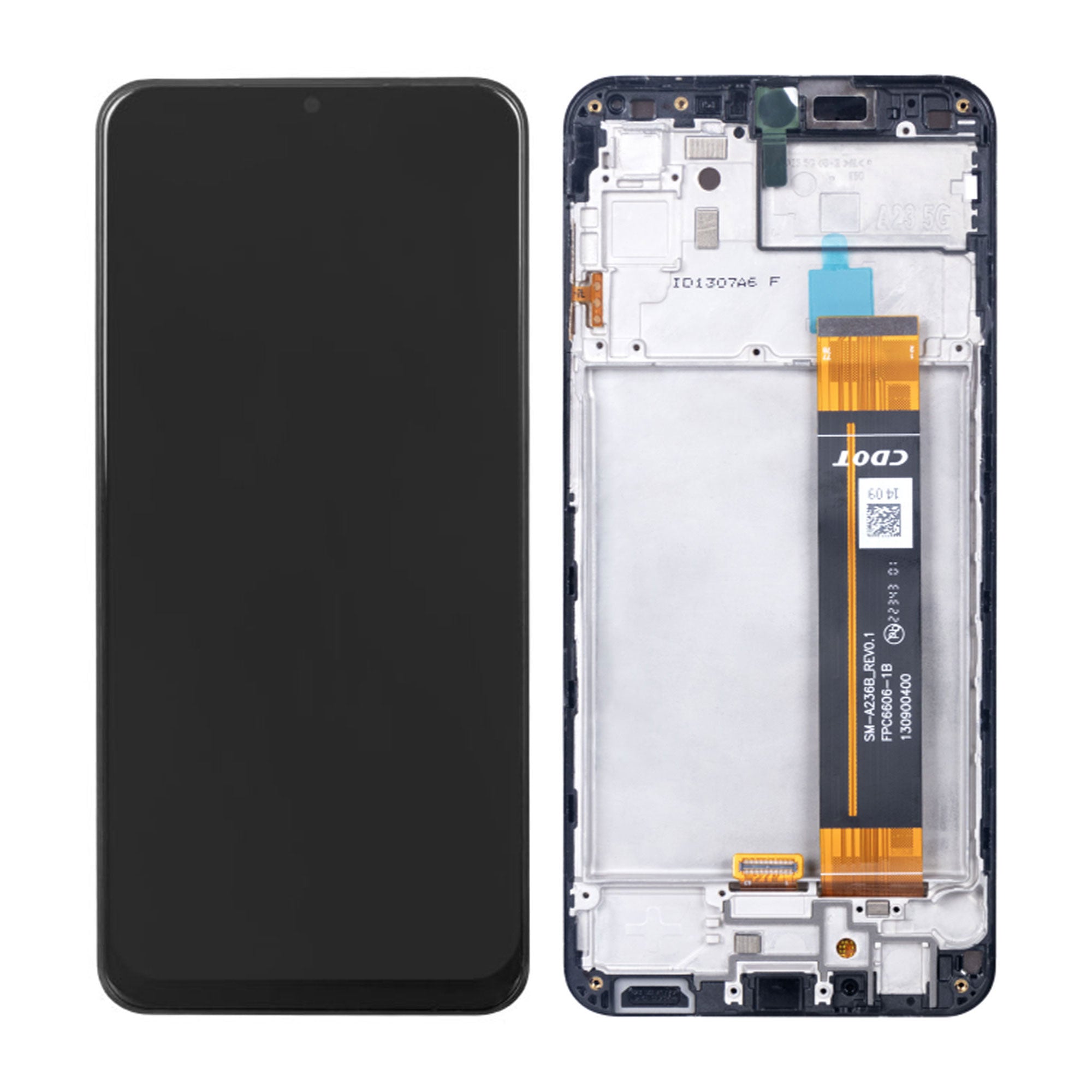 Samsung Galaxy A23 5G A236B Ecrã e Digitalizador com Chassi Preto OEM