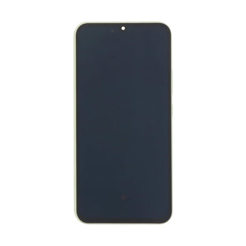 شاشة عرض ومحول رقمي سامسونج جالكسي A34 5G A346B مع إطار، أخضر ليموني، سوفت-AMOLED