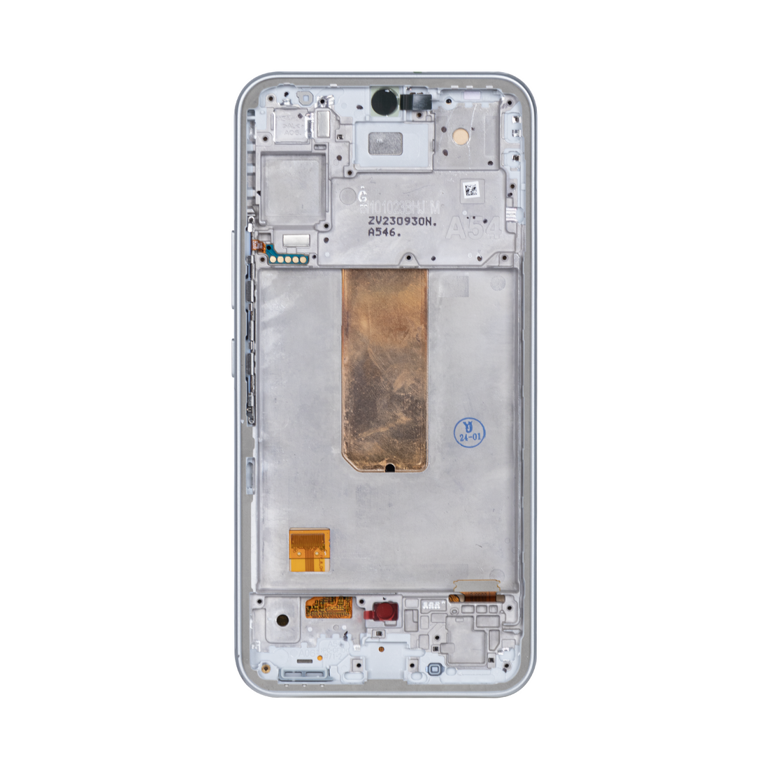 شاشة وديجتايزر سامسونج جالكسي A54 5G A546B مع إطار أبيض Soft-OLED