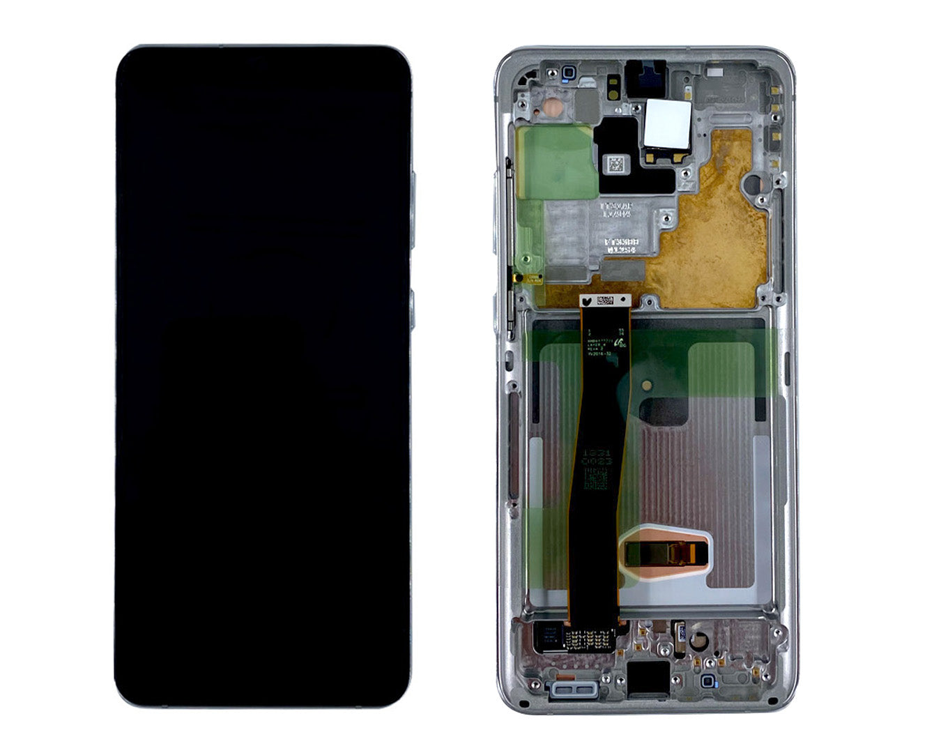 Samsung Galaxy S20 Ultra G988B شاشة وديجيتيزر مع إطار أبيض سحابي (Cloud White) - حزمة خدمة