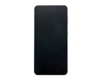 شاشة وهيكل محول رقمي (ديجتايزر) لهاتف Samsung Galaxy S21 5G G991B لون فانتوم أبيض - حزمة خدمة