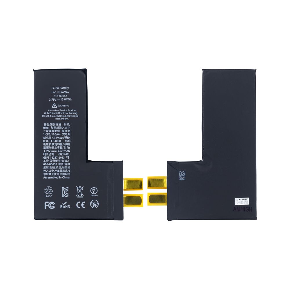 لبطارية ابل ايفون 11 برو ماكس (يتطلب لحام نقطي) لا يوجد BMS/IC OEM