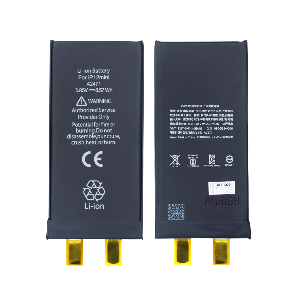 Para bateria Apple iPhone 12 Mini (requer soldadura por pontos) Sem BMS/IC OEM