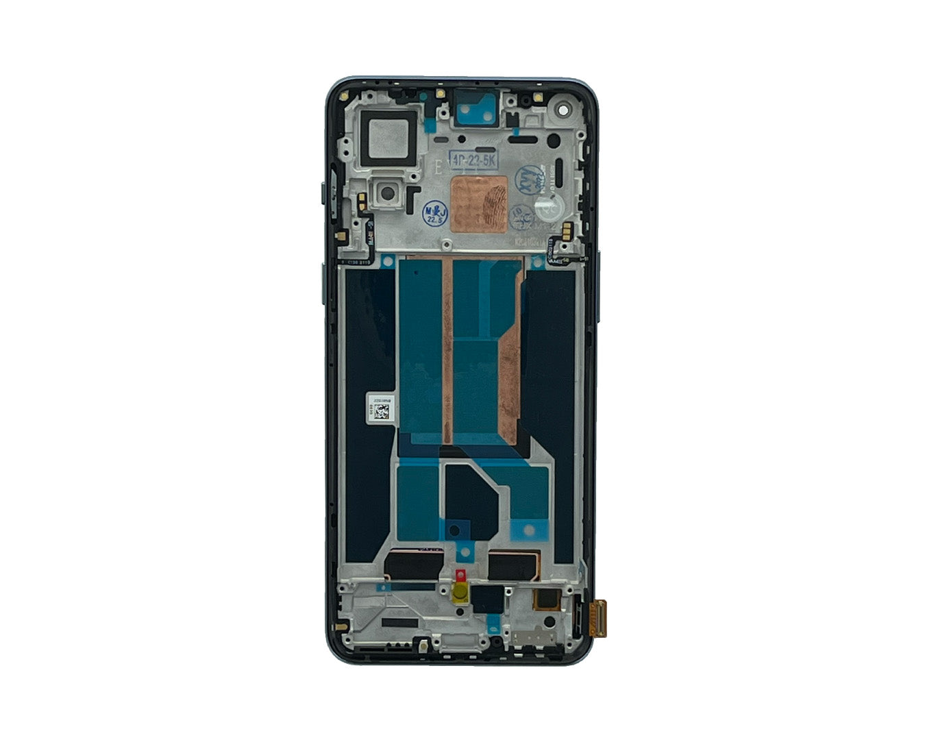 OnePlus Nord 2 Ecrã e Digitalizador Com Moldura Cinzento Sierra OEM