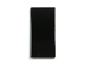 Samsung Galaxy Note 10 N970F Ecrã e Digitalizador com armação Aura White Service Pack