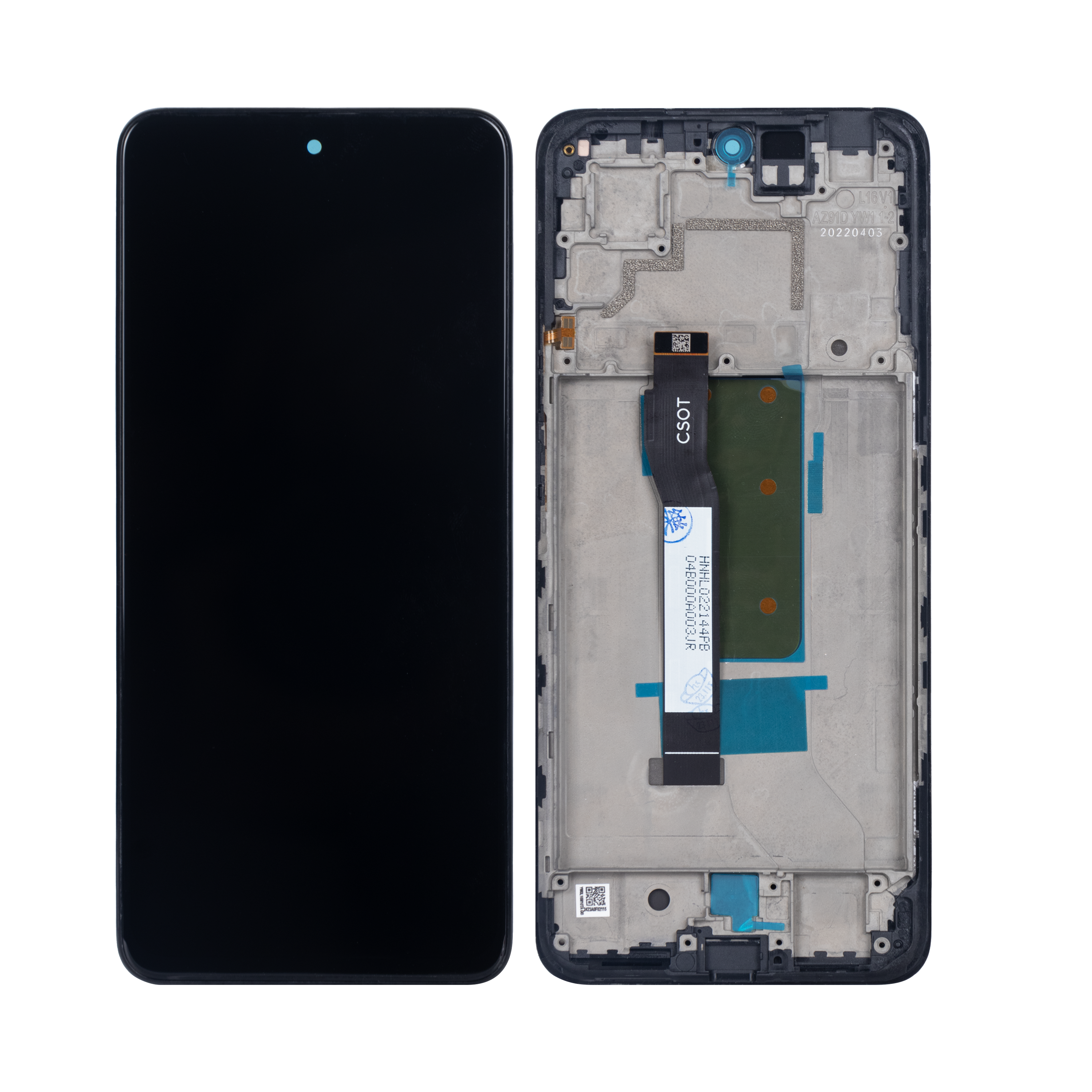 Ecrã e Digitalizador Xiaomi Redmi Note 11T Pro com Aro Preto OEM