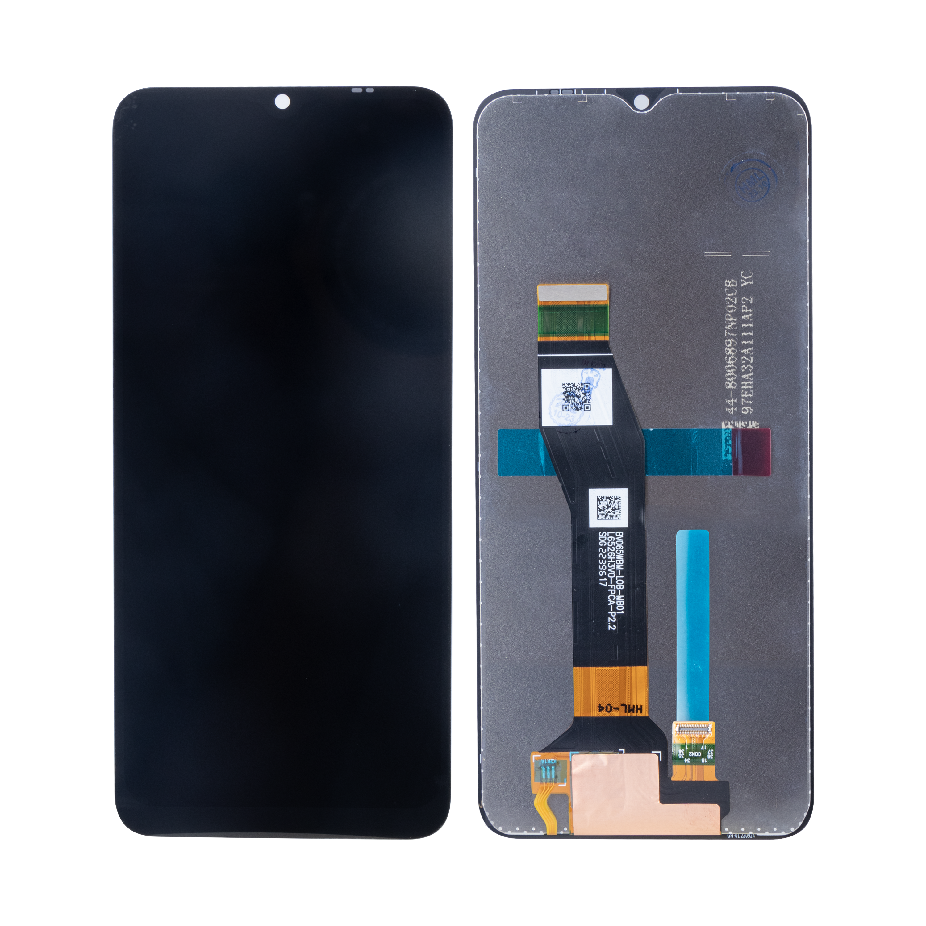 Motorola Moto E13 Ecrã e Digitalizador Sem Aro Preto OEM