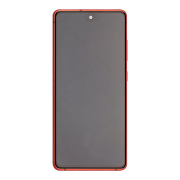 شاشة وهيكل (فريم) لهاتف Samsung Galaxy S20 FE G780F. 5G G781B بلون Cloud Red - قطعة خدمة (Service Pack)