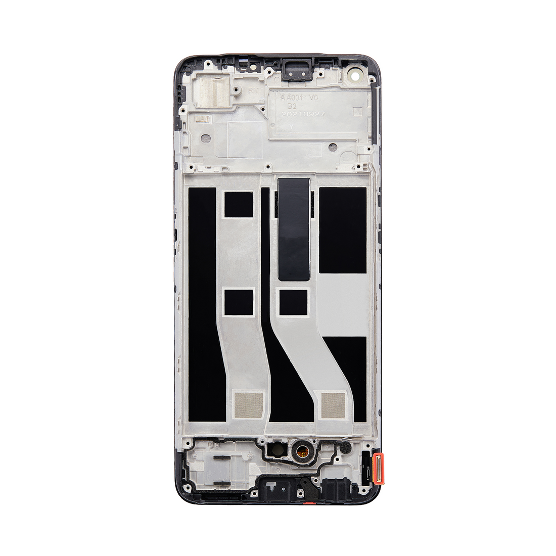 شاشة Oppo A74 4G وديجتايزر مع إطار أسود موشوري (جودة أصلية)