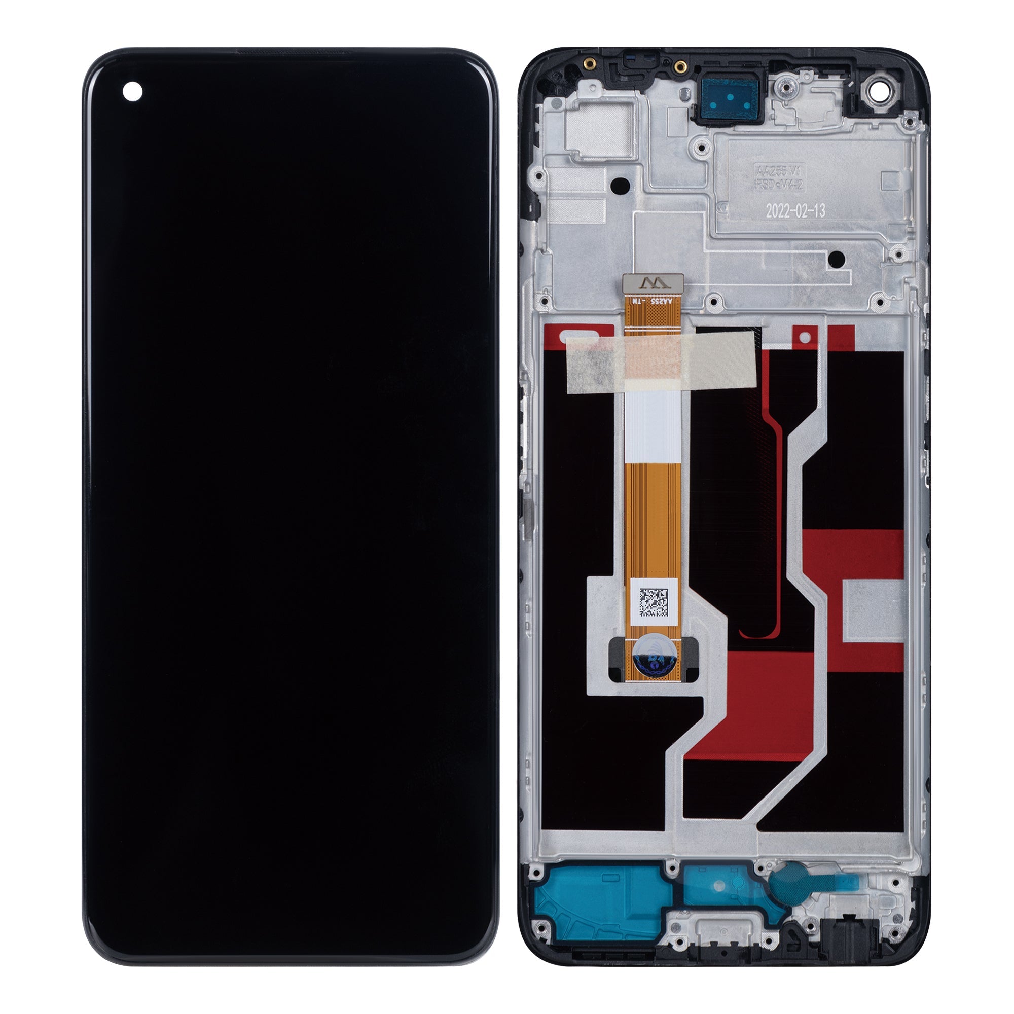 شاشة Oppo A96 و ديجتايزر مع إطار لون أسود نجمي (Starry Black) جودة OEM