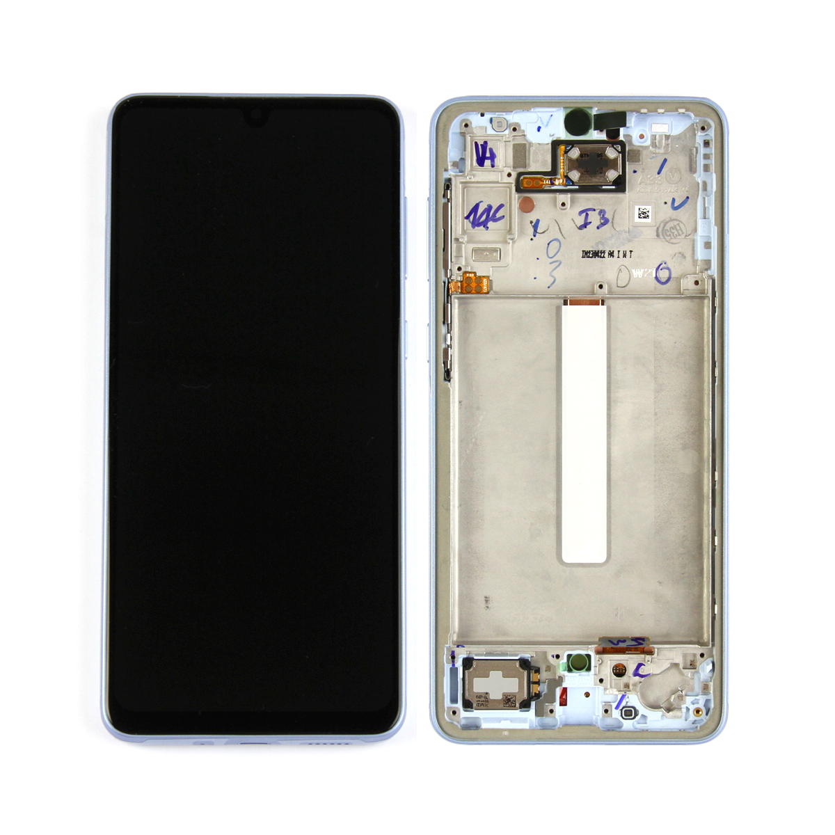 Samsung Galaxy A33 5G A336B Ecrã e Digitalizador com Aro Azul Incrível (Service Pack)