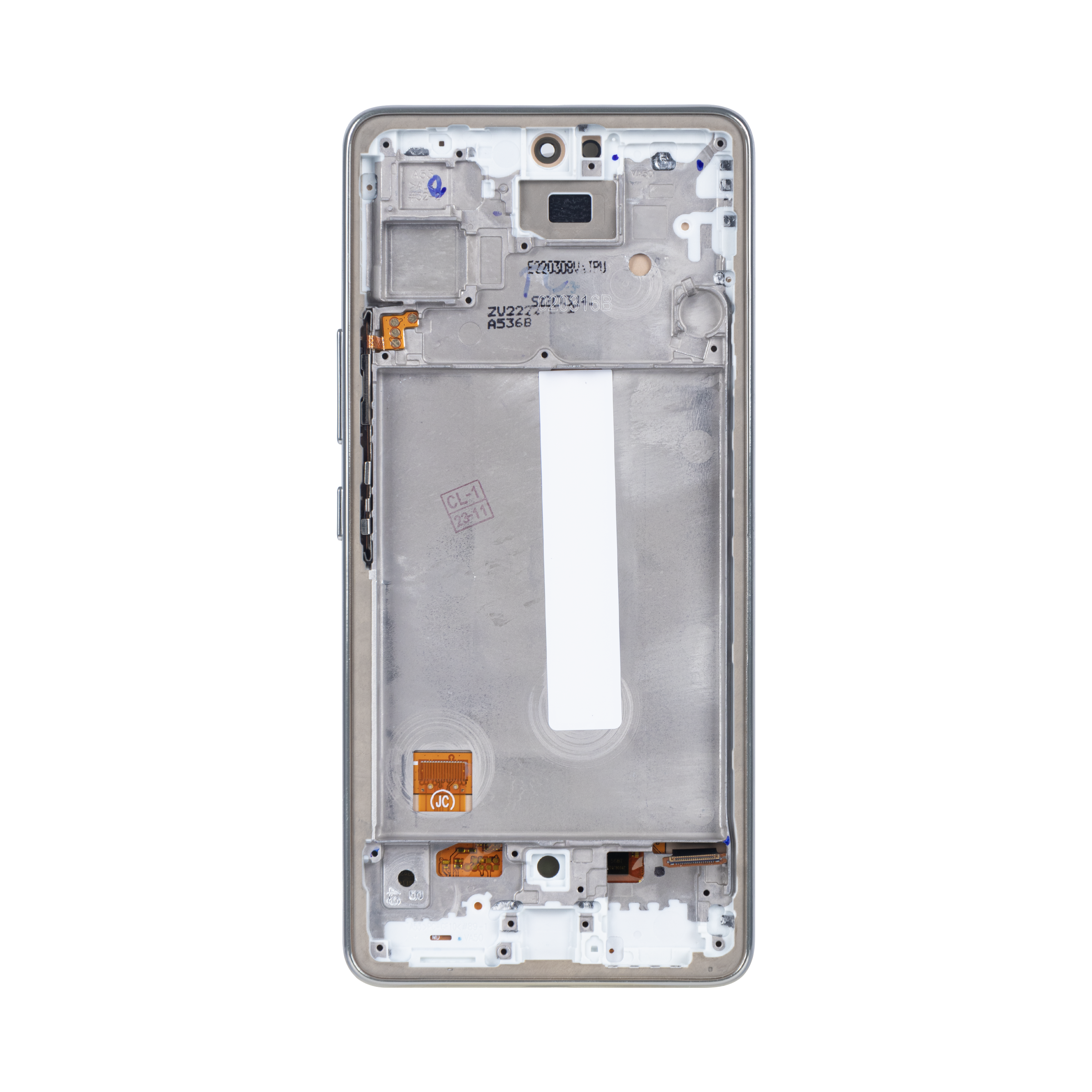 Ecrã e Digitalizador Samsung Galaxy A53 5G A536B Com Moldura Branco Soft-OLED
