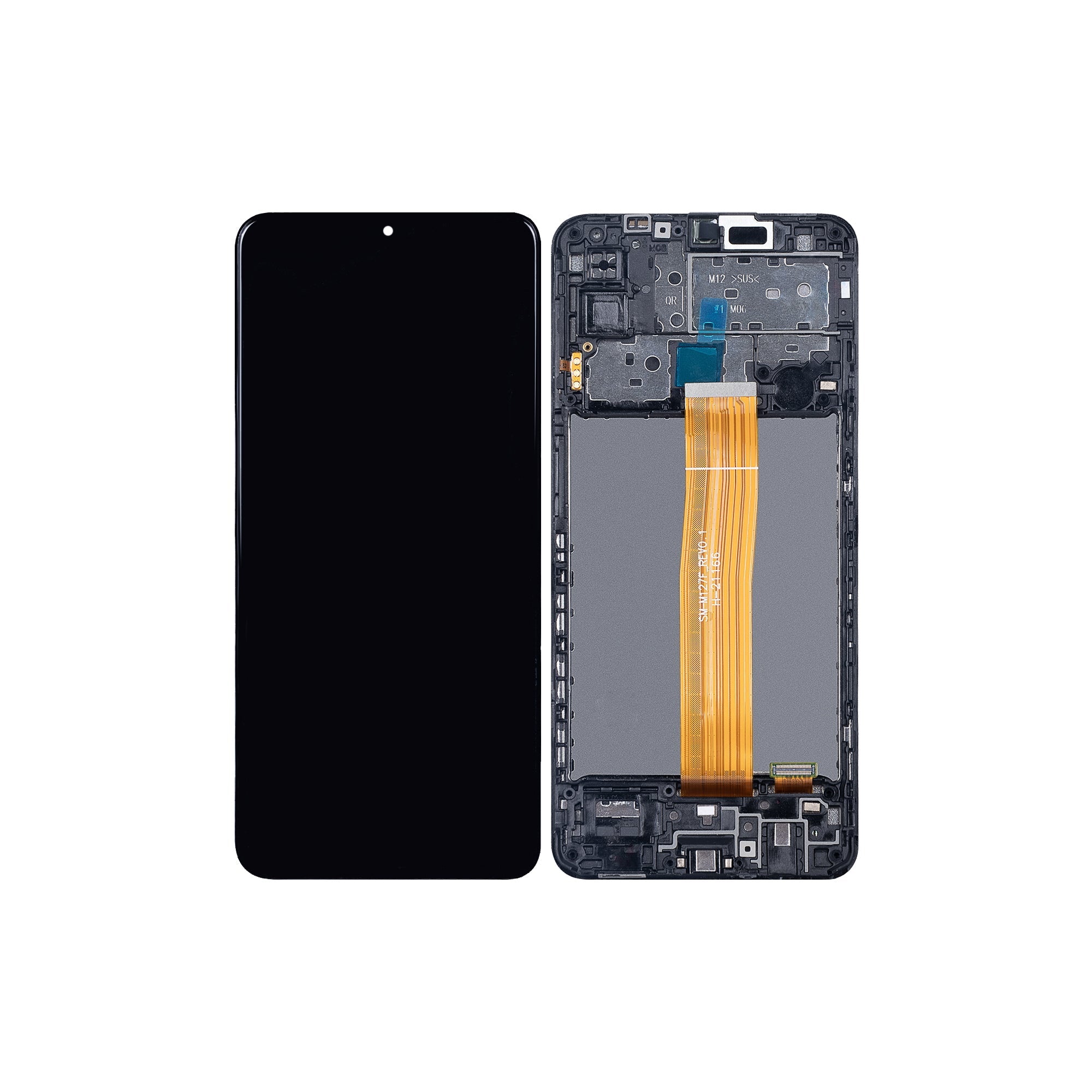 Samsung Galaxy M12 M127F Ecrã E Digitalizador Com Aro Preto Soft-OLED