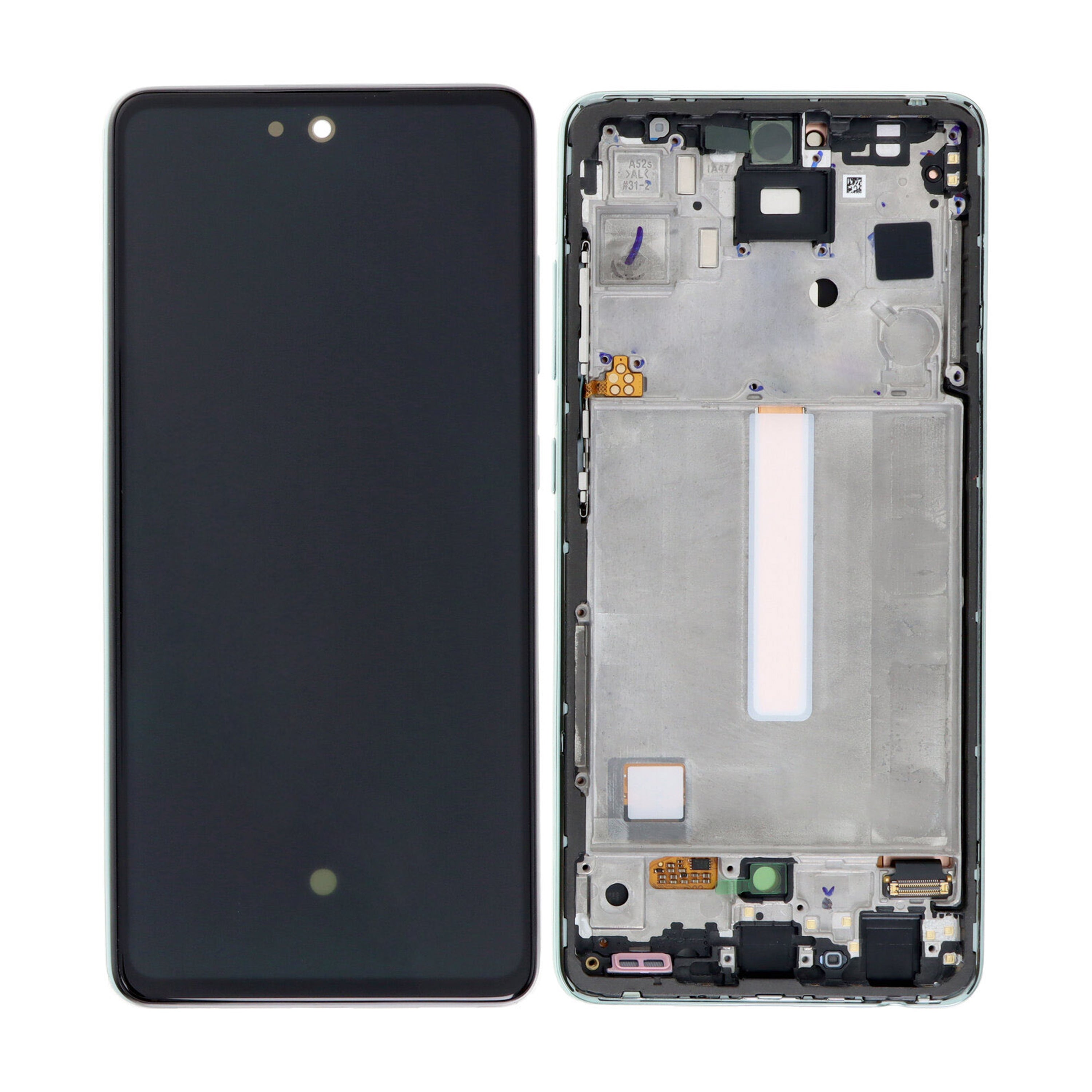 Samsung Galaxy A52 5G A526B. A52s 5G A528B Display And Digitizer With Frame Awesome Mint Soft-OLED