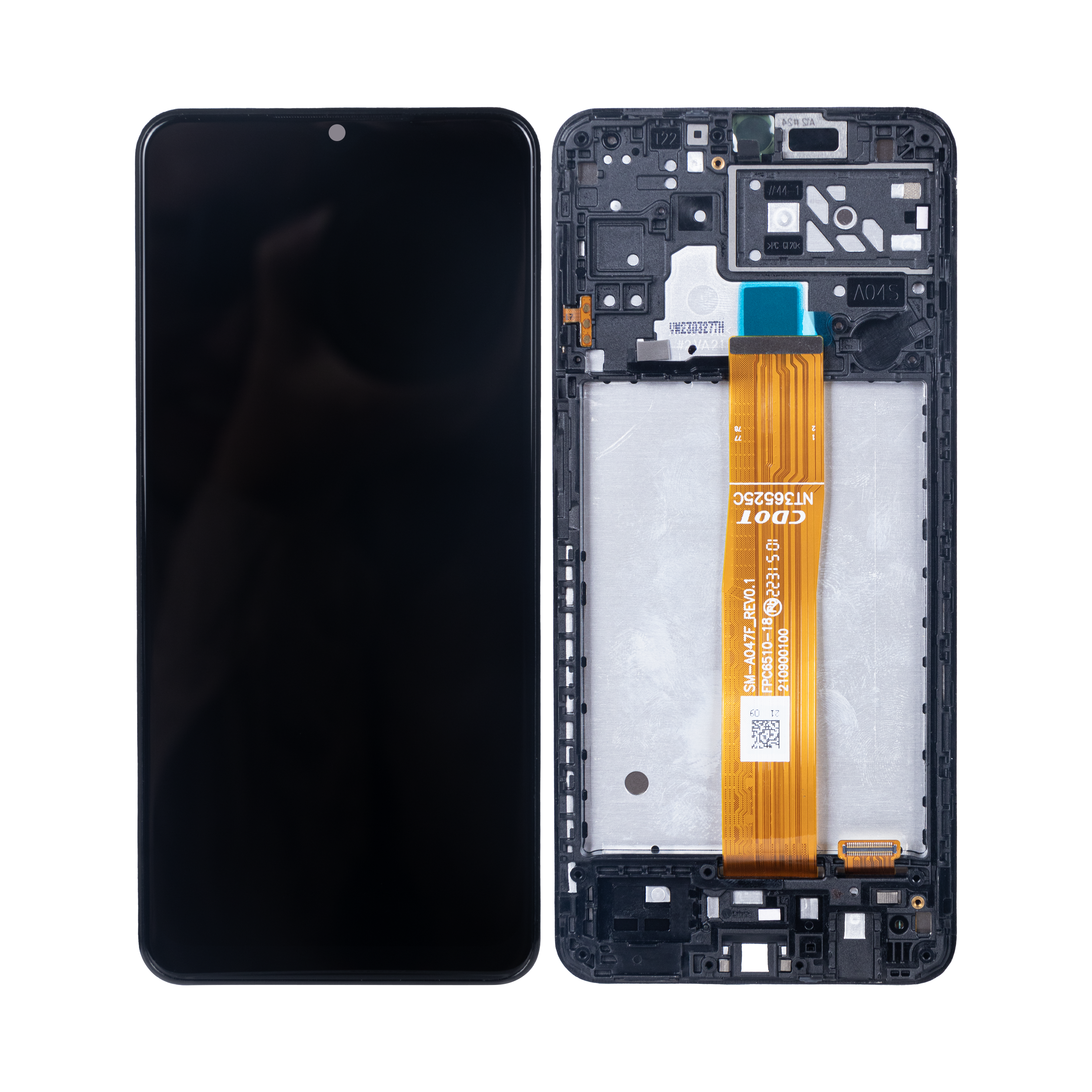 شاشة Samsung Galaxy A04s A047F مع محول رقمي وإطار أسود (أصلي)
