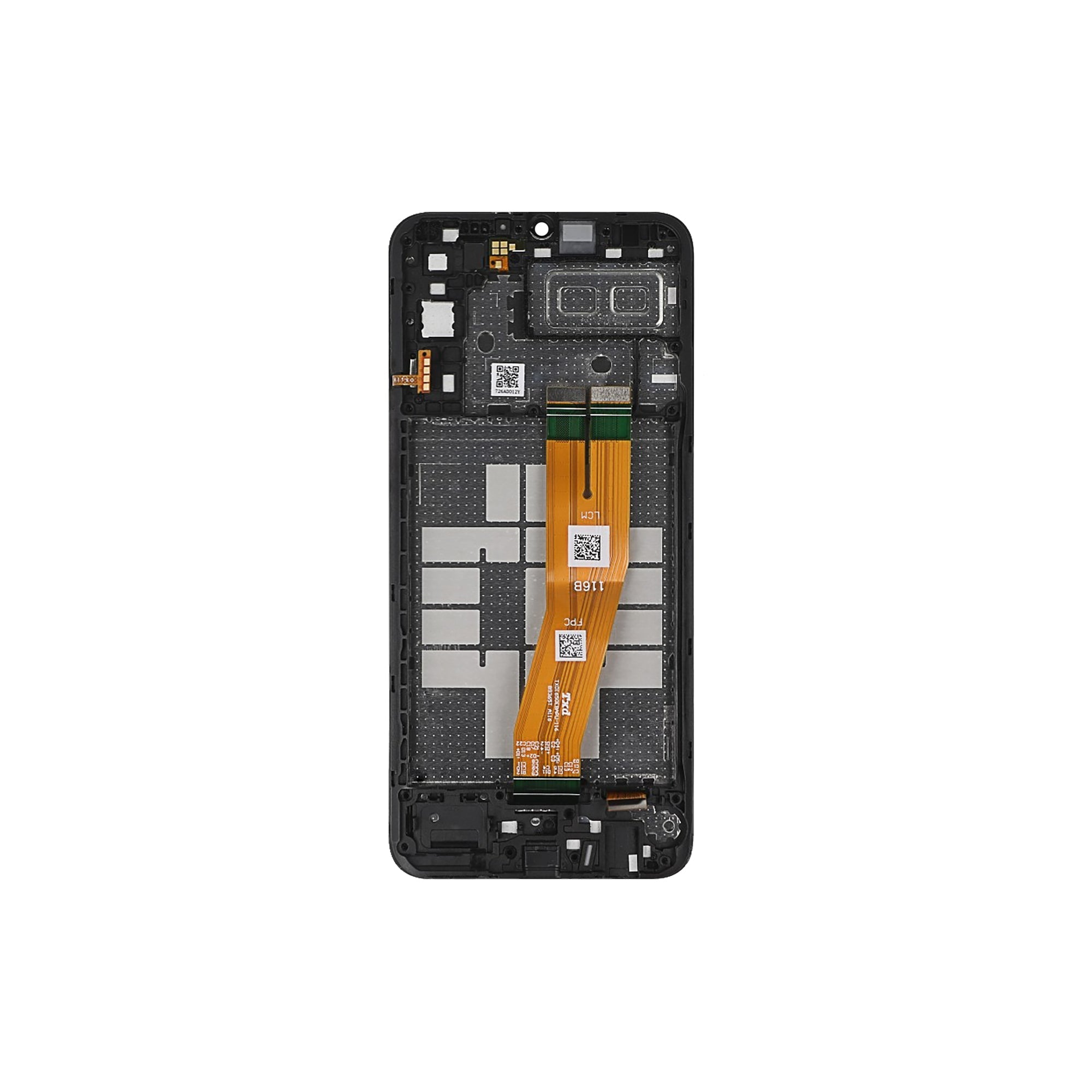 Samsung Galaxy A04e A042F Ecrã e Digitalizador com Aro Preto (Service Pack)