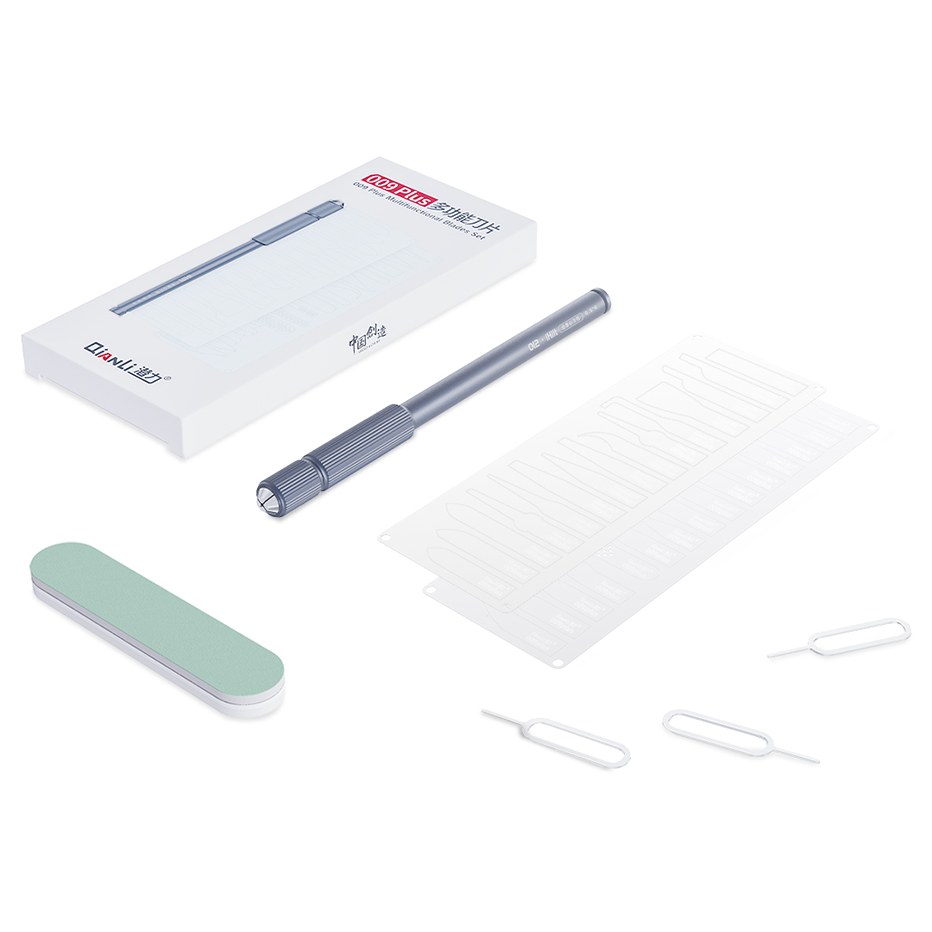 QIANLI 009 Plus Multi-Function Blades For Glue Removing 30 Blades Silver