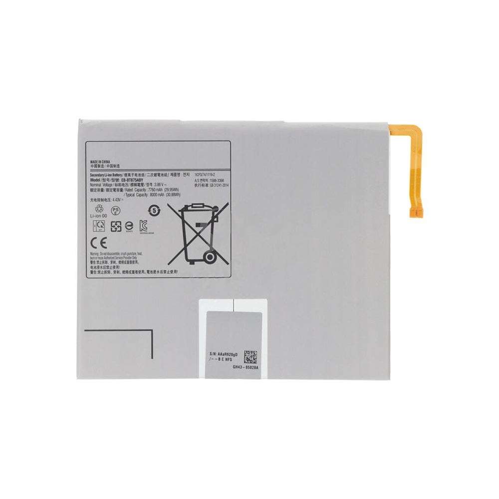 Samsung Galaxy Tab S7 WiFi T870. LTE T875. 5G T876B. S8 WiFi X700. 5G X706 Battery EB-BT875ABY OEM