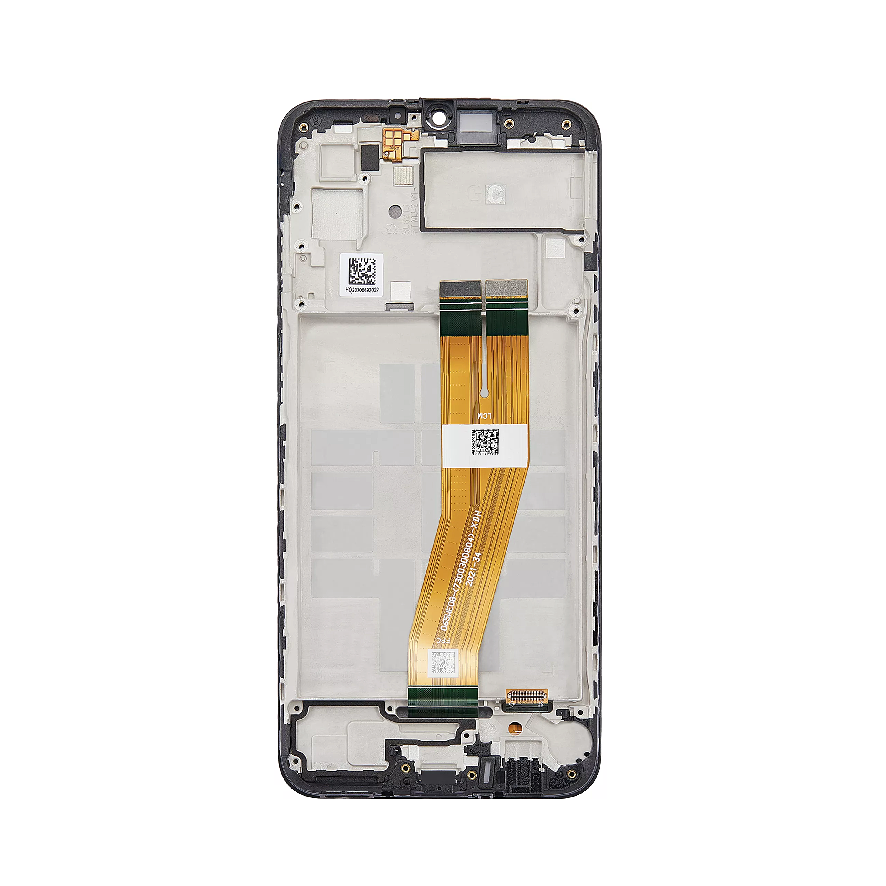 شاشة عرض وديجيتايزر مع إطار أسود لهاتف Samsung Galaxy A03 A035F (غير أوروبي) حزمة خدمة