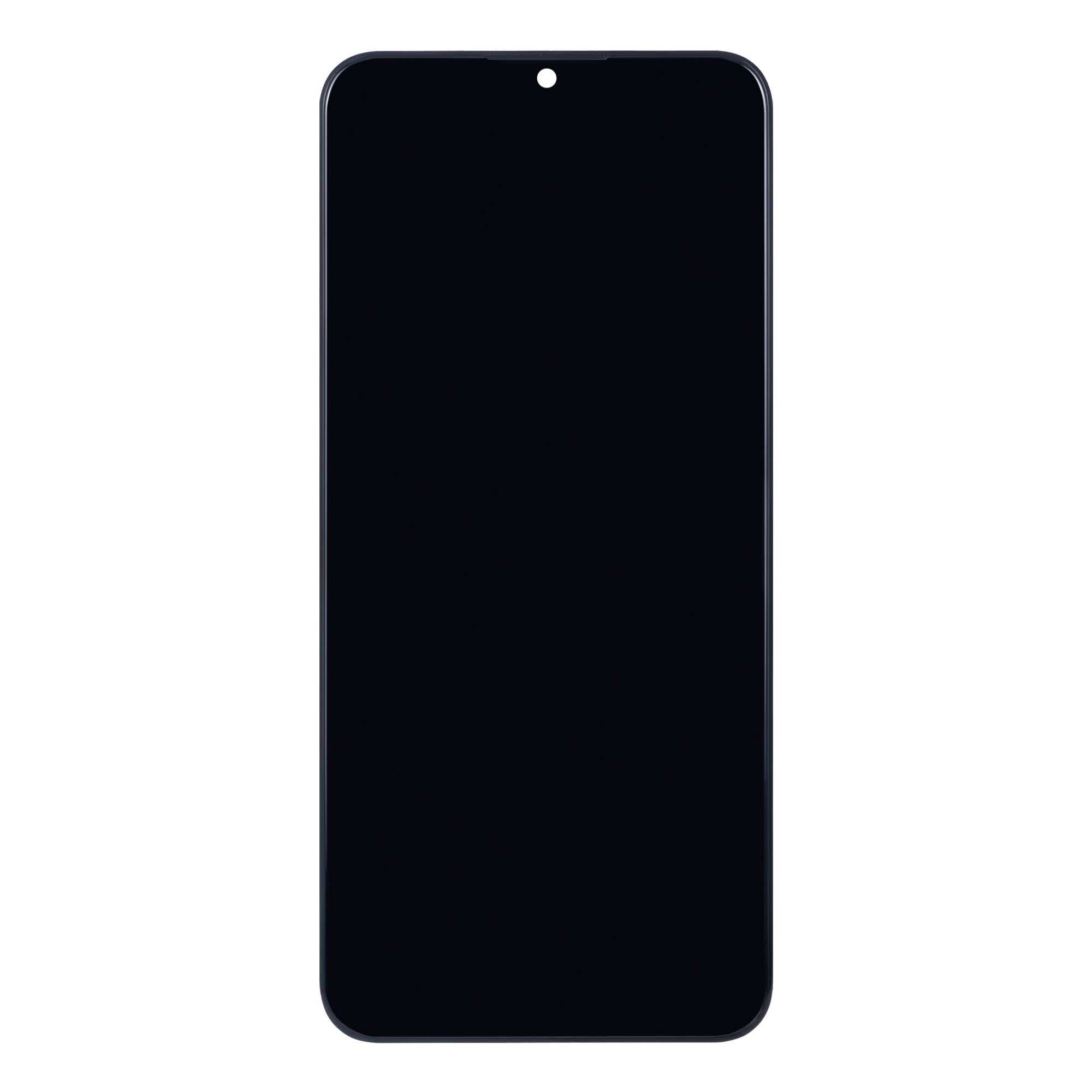 شاشة وعازل رقمي مع إطار (غير أوروبي) لهاتف Samsung Galaxy A03 A035F باللون الأسود Soft-OLED