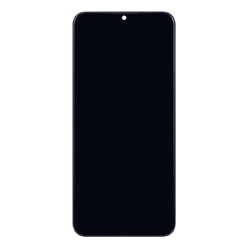 شاشة وعازل رقمي مع إطار (غير أوروبي) لهاتف Samsung Galaxy A03 A035F باللون الأسود Soft-OLED