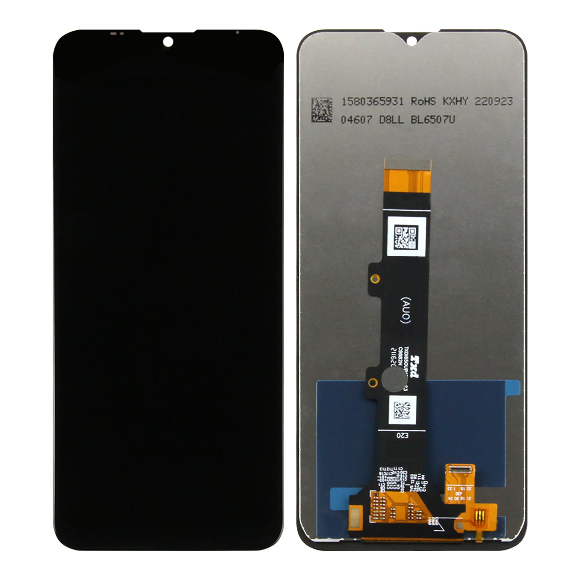 Ecrã e Digitalizador Motorola Moto E20 Sem Moldura Preto OEM