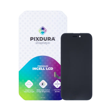 PIXDURA شاشة لمس رقمية داخلية ممتازة (60 هرتز) لهاتف آبل آيفون 15