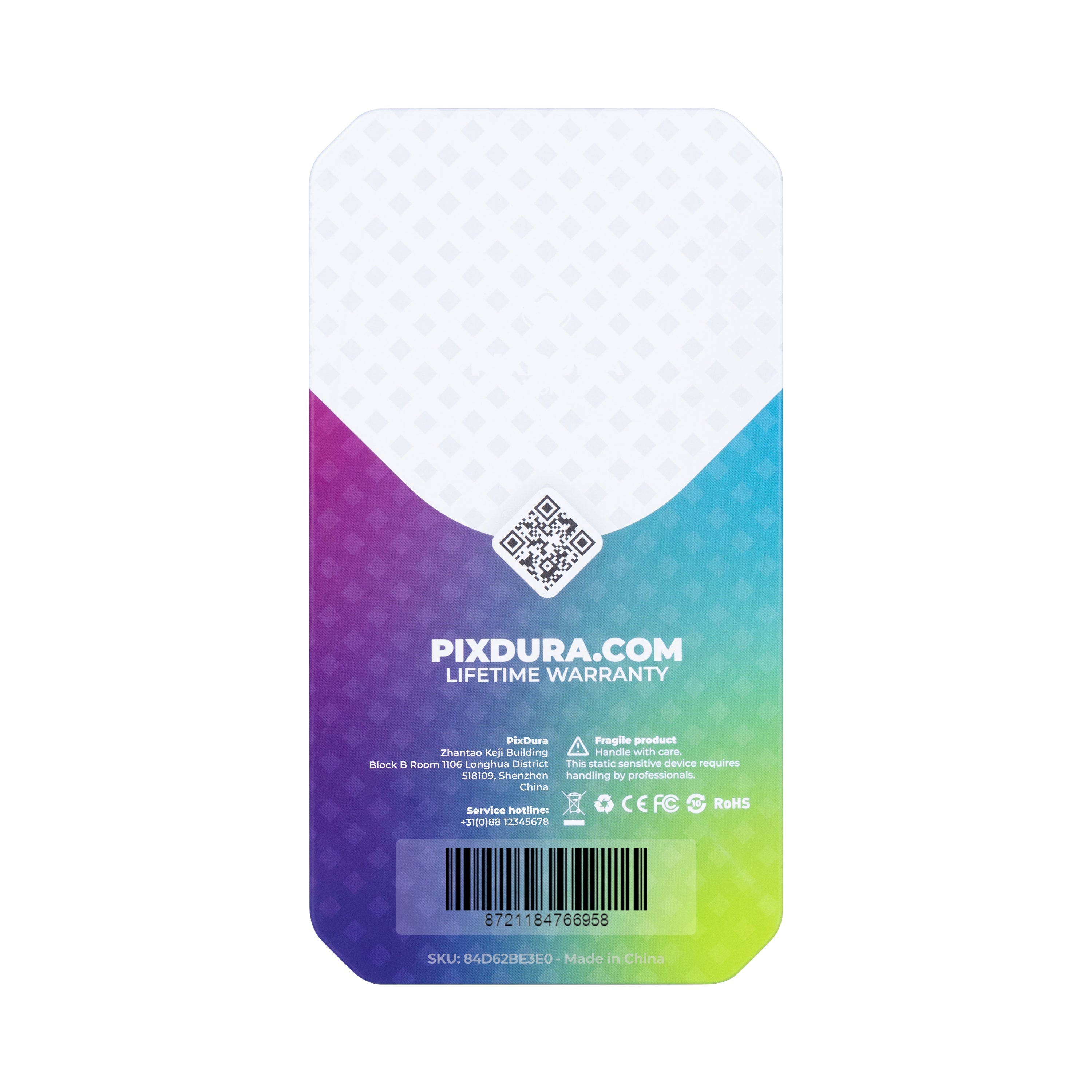 PIXDURA لشاشة آيفون 15 بلس وديجتايزر مدمج ممتاز (IC قابل للإزالة) (60 هرتز)