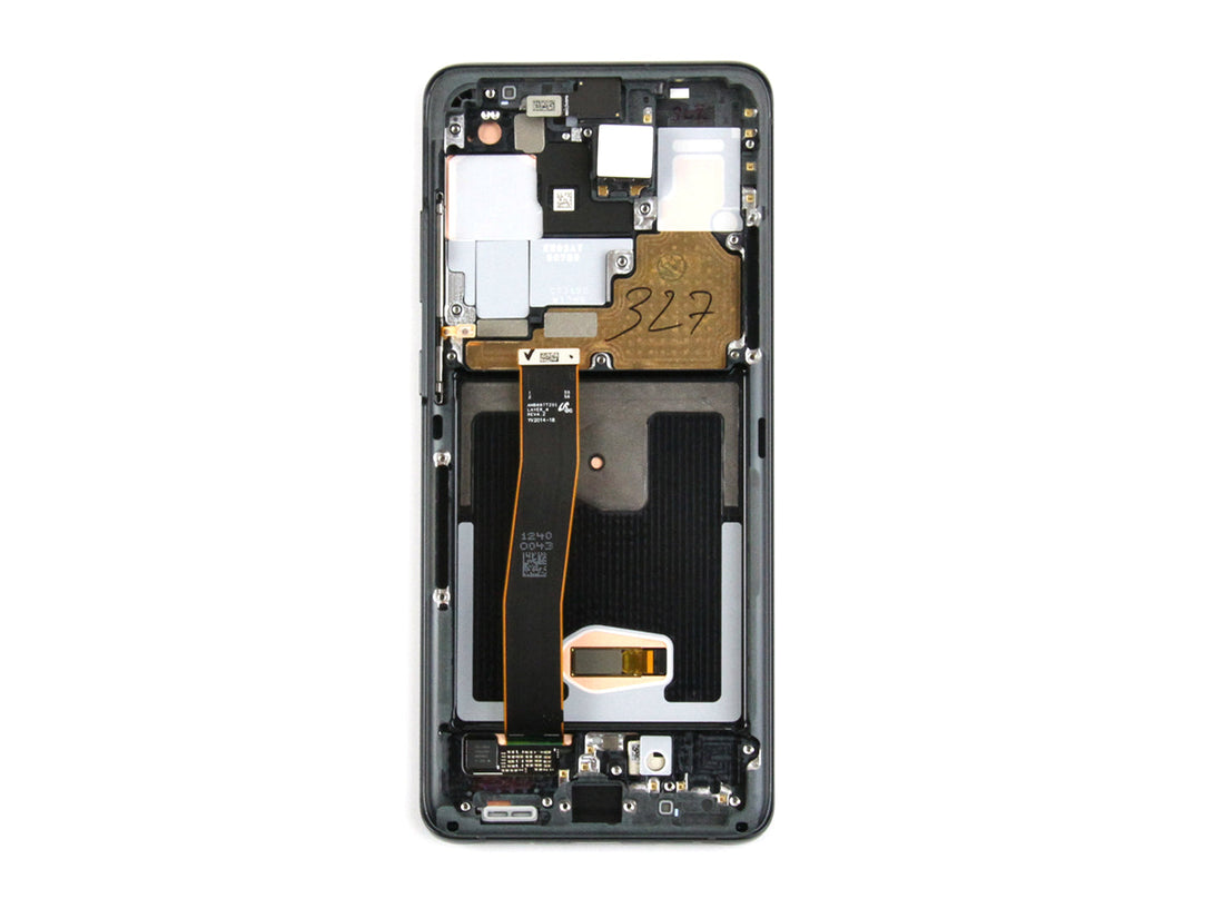 Samsung Galaxy S20 Ultra G988B Ecrã e Digitalizador com Aro Cosmic Black Service Pack