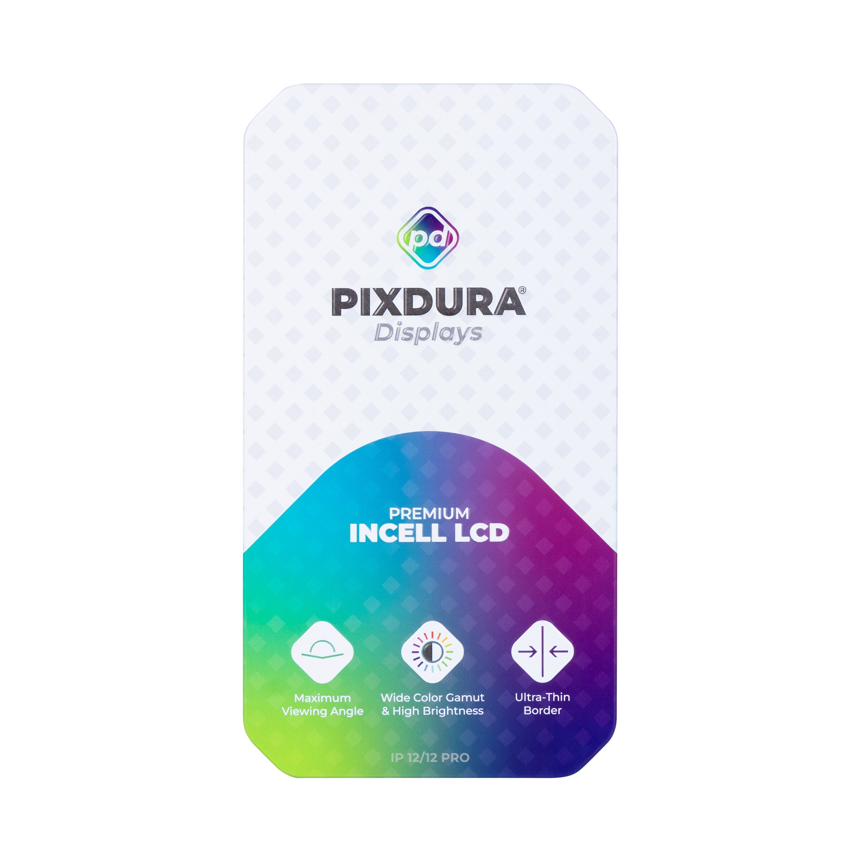 PIXDURA Para Apple iPhone 12. Ecrã e Digitalizador 12 Pro In-Cell Premium (IC Removível) (60Hz)