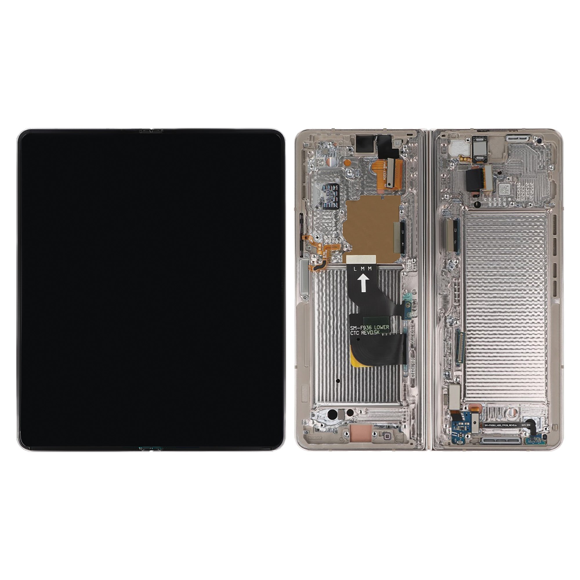 Samsung Galaxy Z Fold4 5G F936B Main Display And Digitizer With Frame Beige Service Pack
