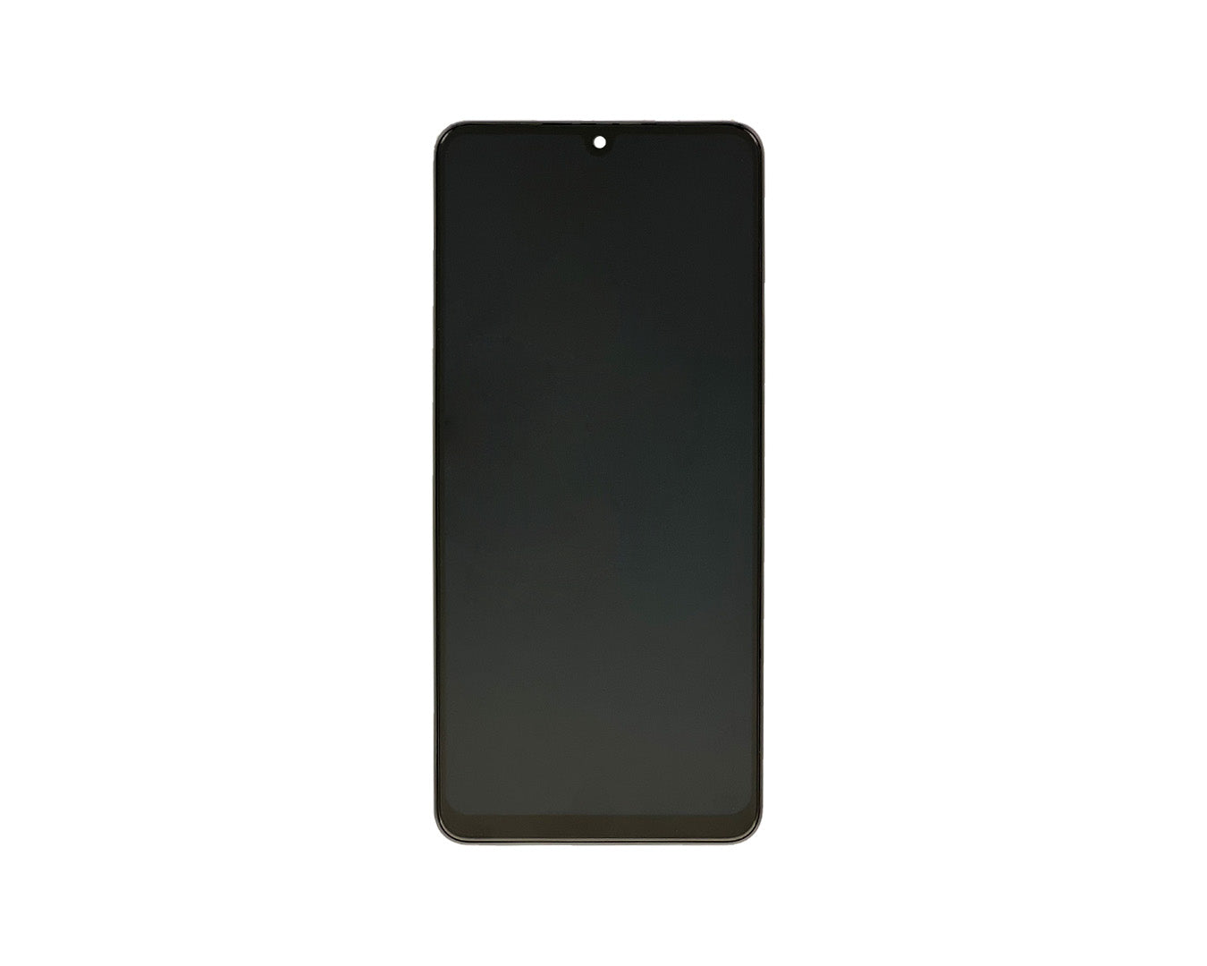 شاشة Samsung Galaxy A22 A225F وديجتايزر مع إطار - أسود (عبوة خدمة)