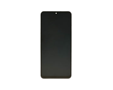شاشة Samsung Galaxy A22 A225F وديجتايزر مع إطار - أسود (عبوة خدمة)