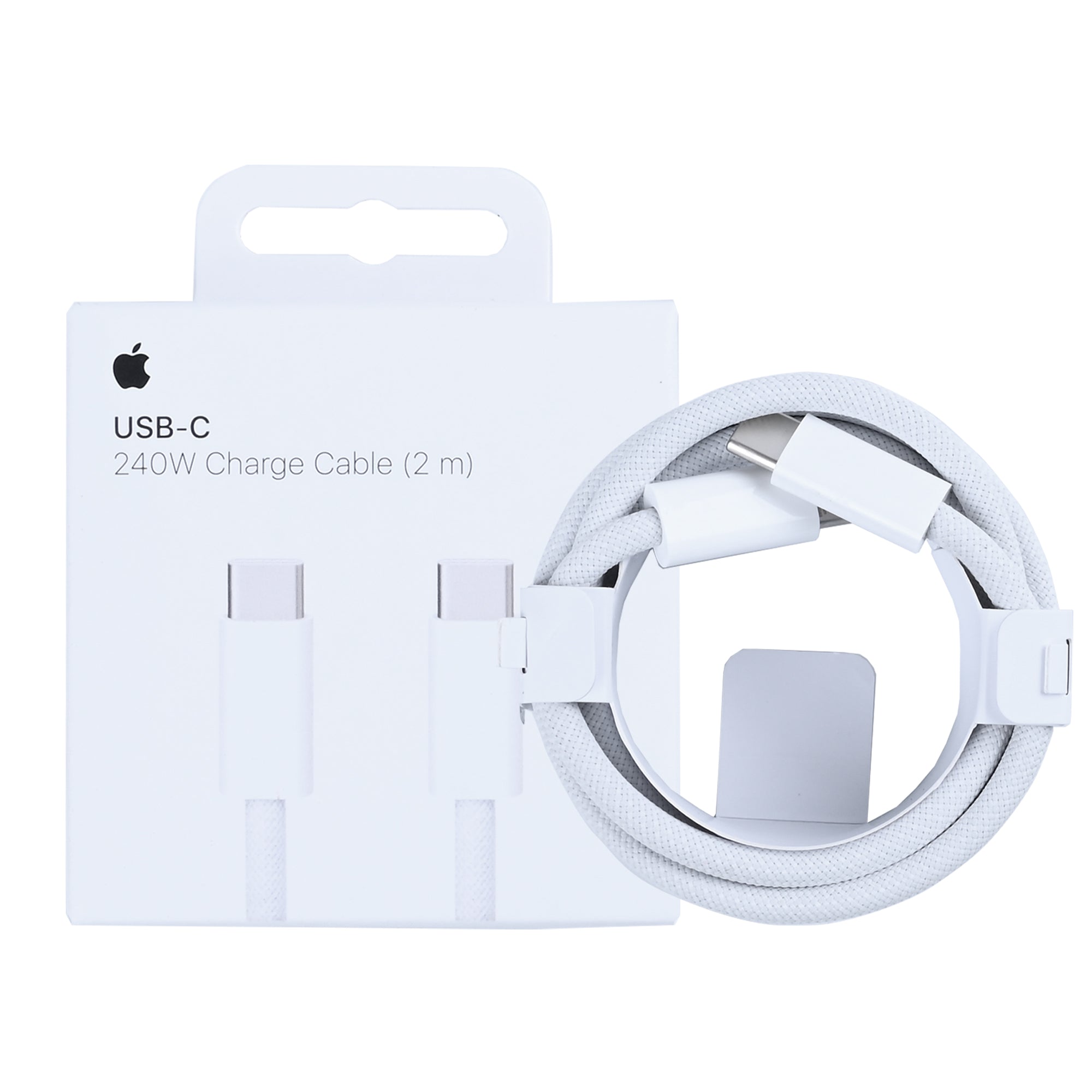 كابل شحن USB-C من Apple MU2G3ZM/A، بطول 200 سم، أبيض، بالعبوة الأصلية للبيع بالتجزئة