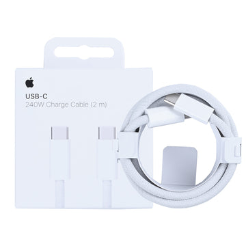 كابل شحن USB-C من Apple MU2G3ZM/A، بطول 200 سم، أبيض، بالعبوة الأصلية للبيع بالتجزئة