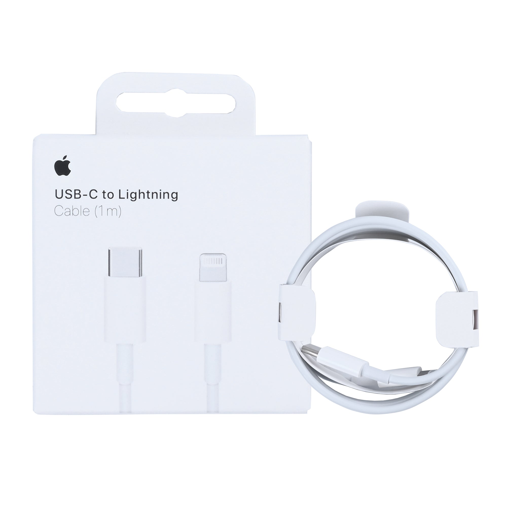 كيبل Apple MUQ93ZM/A USB-C إلى Lightning بطول 100 سم أبيض (علبة أصلية للبيع بالتجزئة)