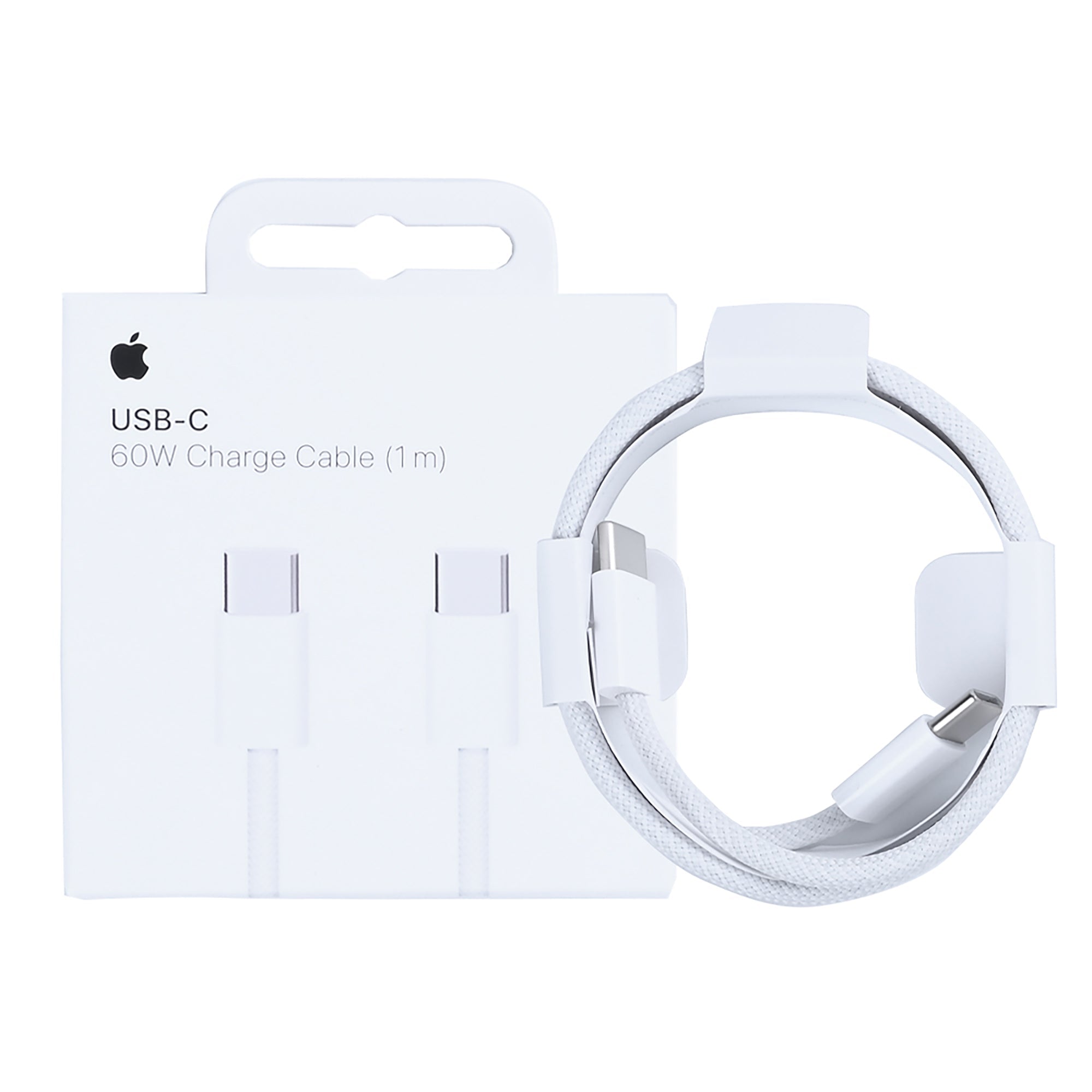 Apple iPhone 15. 16. 17 Series MW493ZM/A USB-C Charge Woven Cable 100cm White Original Retail Box