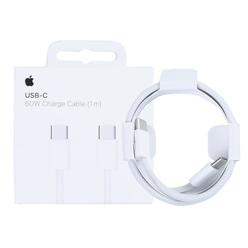 Apple iPhone 15. 16. 17 Series MW493ZM/A USB-C Charge Woven Cable 100cm White Original Retail Box
