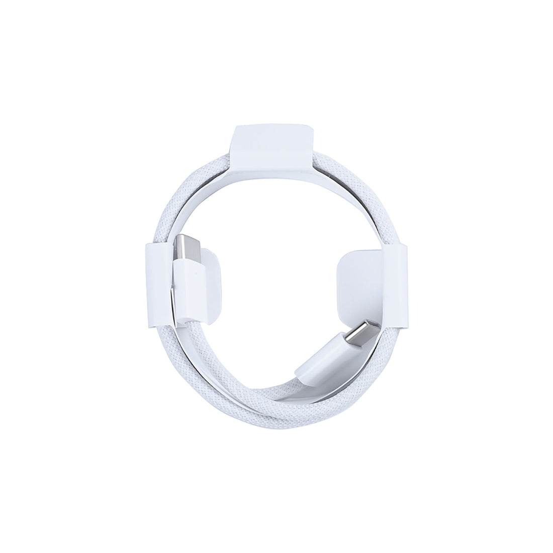 سلك شحن مجدول USB-C من Apple iPhone 15. 16. 17 Series MW493ZM/A بطول 100 سم أبيض في صندوق البيع بالتجزئة الأصلي
