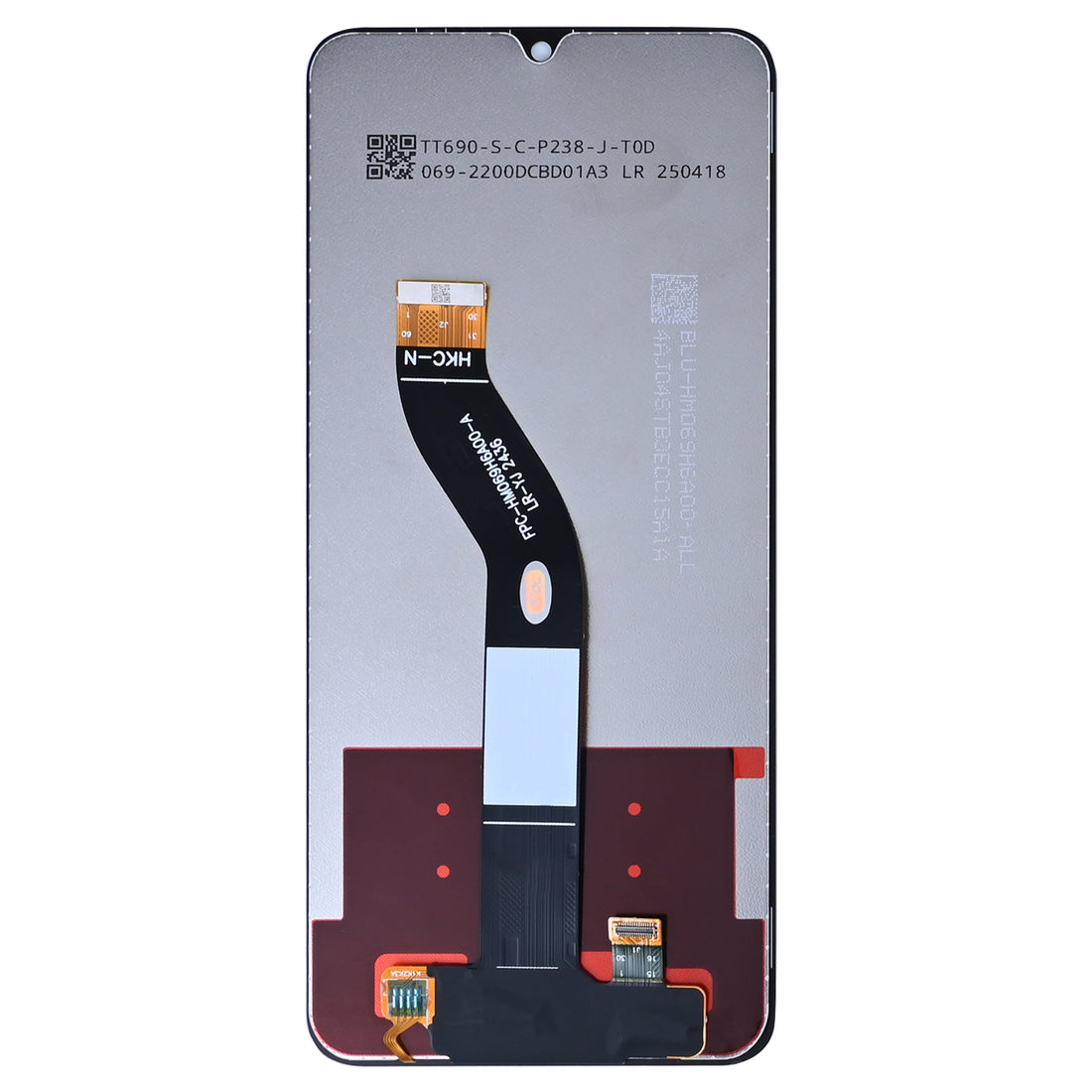 شاشة Xiaomi Redmi 14C 4G. 14C 5G. Poco C75 ومحول رقمي بدون إطار أسود أصلي