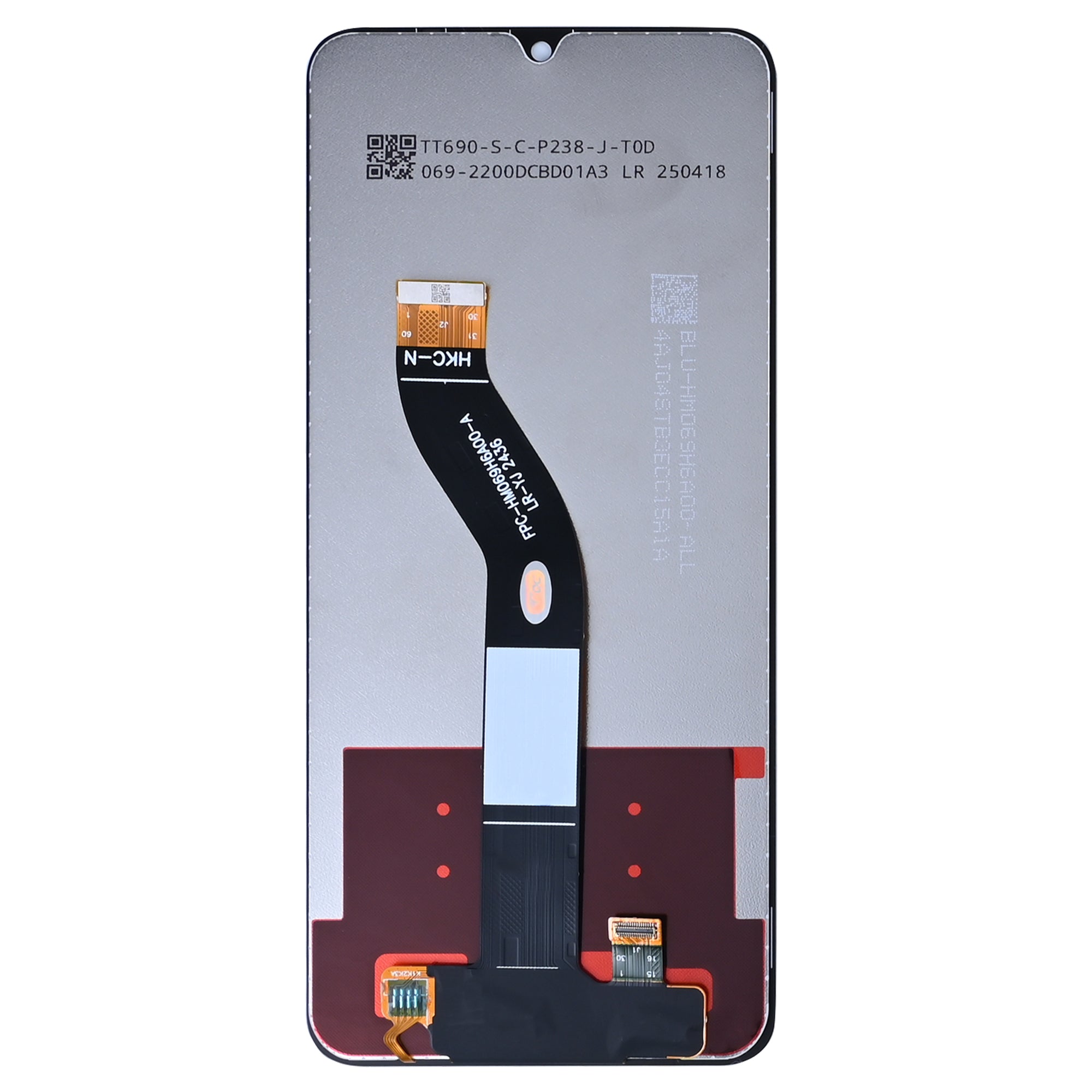 شاشة Xiaomi Redmi 14C 4G. 14C 5G. Poco C75 ومحول رقمي بدون إطار أسود أصلي