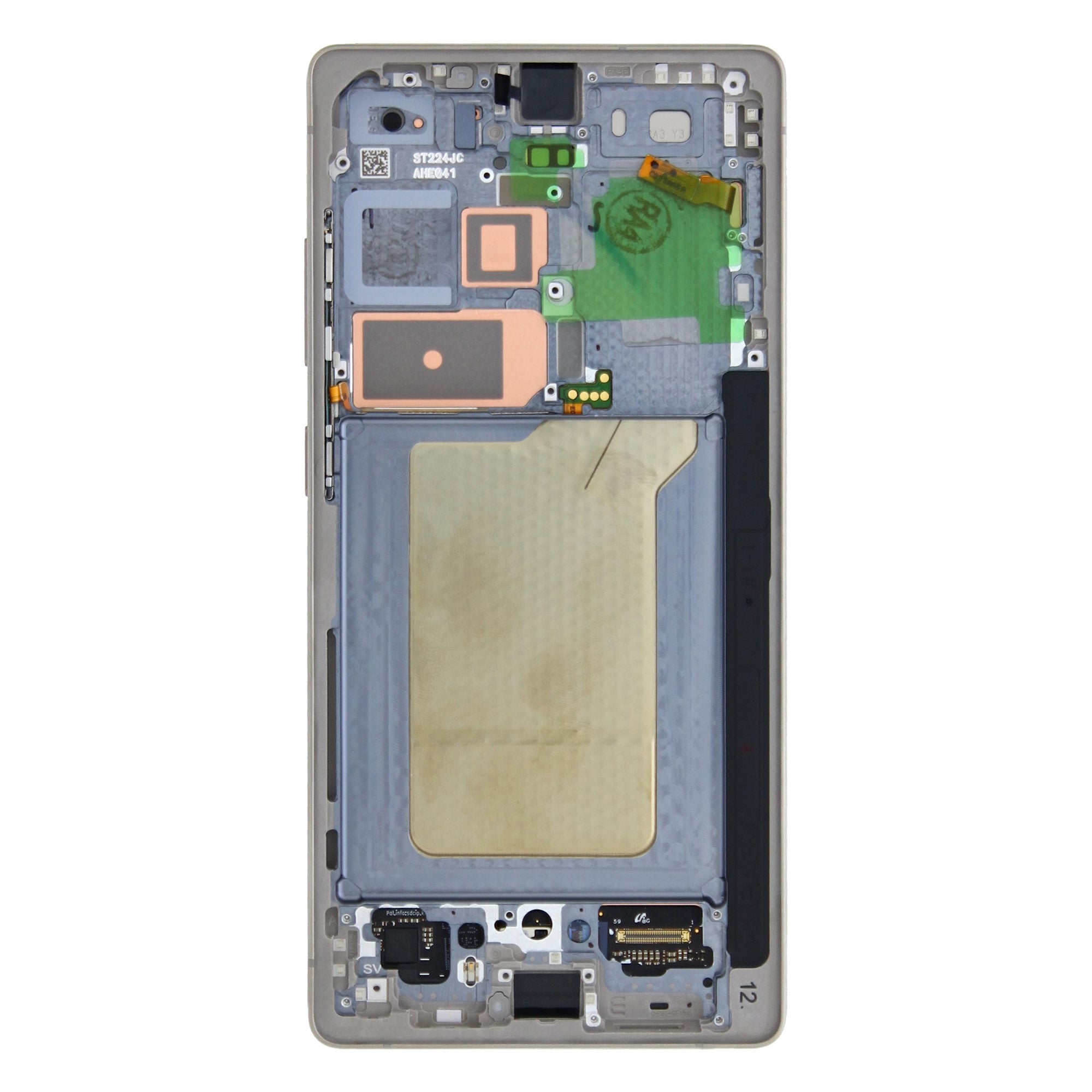 Samsung Galaxy S25 Ultra S938B Ecrã e Digitalizador com Aro Titânio Preto Service Pack