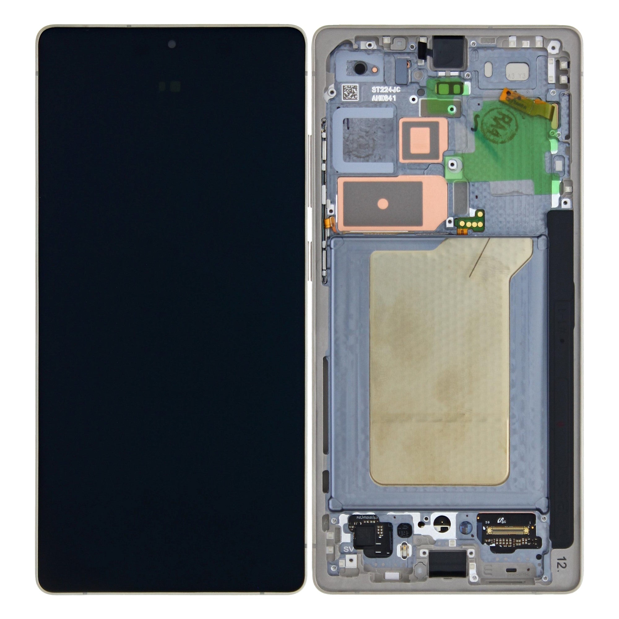 Samsung Galaxy S25 Ultra S938B Ecrã e Digitalizador com Aro Titânio Preto Service Pack